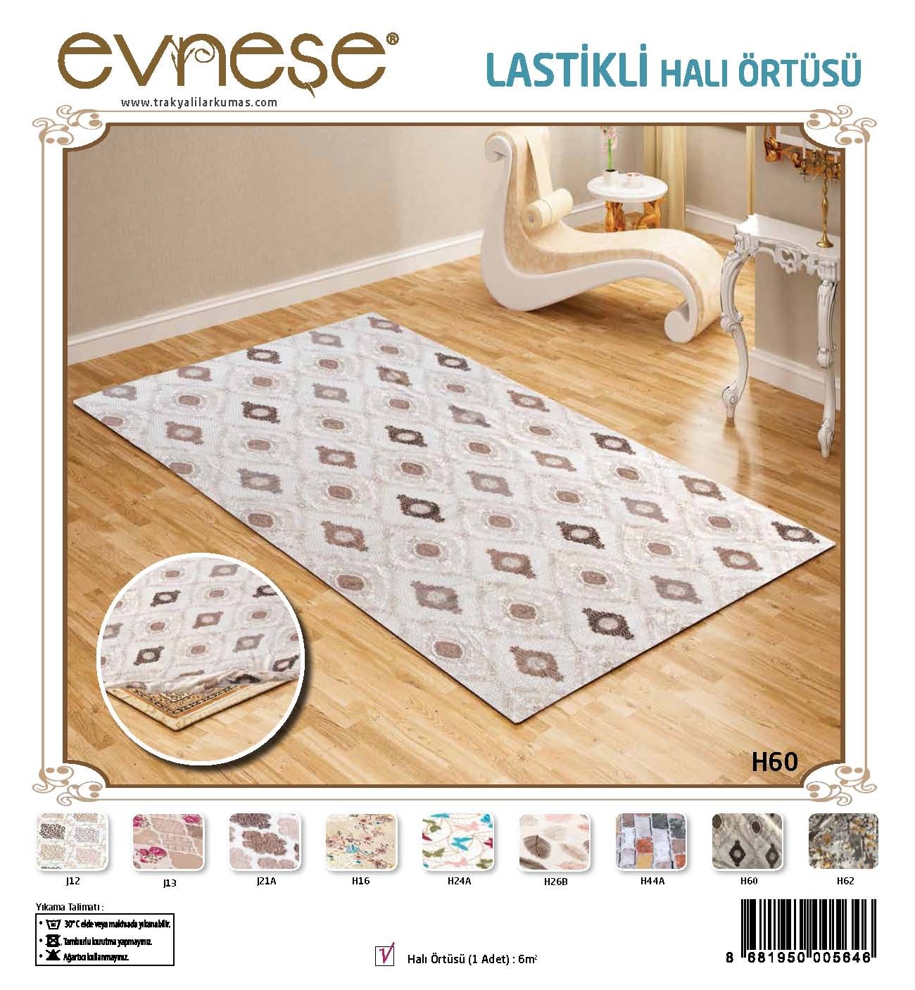 Evneşe Lastikli Halı Örtüsü 2