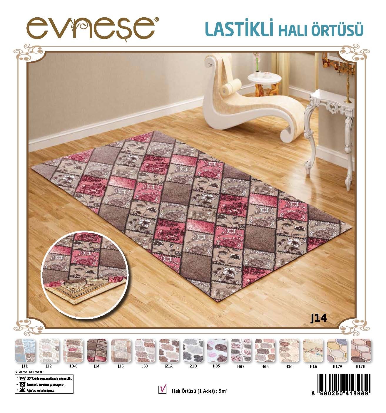 Evneşe Lastikli Halı Örtüsü 4