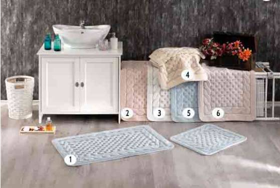 Vinaldi Banyo Paspas Takımı- Erguvan
